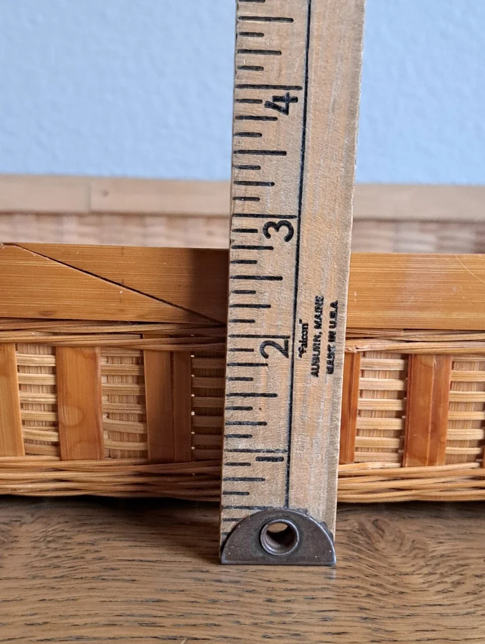Wicker Bamboo Rectangular Tray  15x10